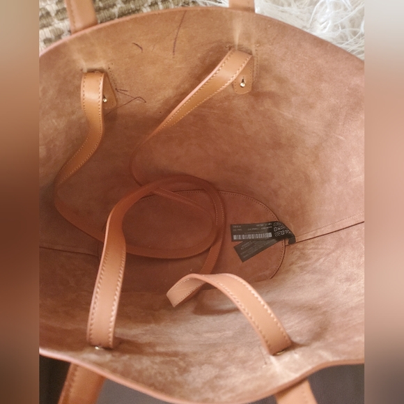 Massimo Dutti Leather Bucket Tote Bag - Picture 4 of 8